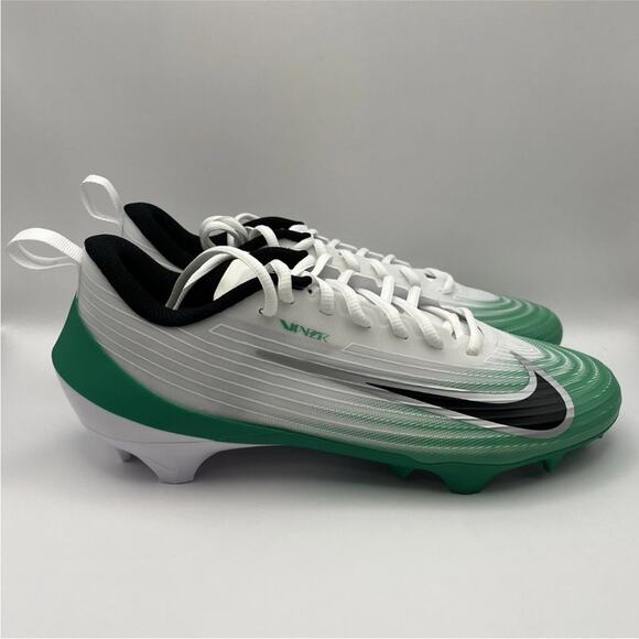 Nike Vapor Speed 3 Football Cleats HM8849-100 White Stadium Green Men’s Size 8.5 - Picture 1 of 5